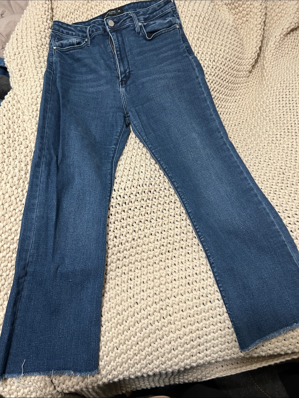 Just Black Women's Dark Blue High-Rise Wide-Leg Jeans